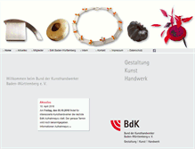 Tablet Screenshot of kunsthandwerk.de